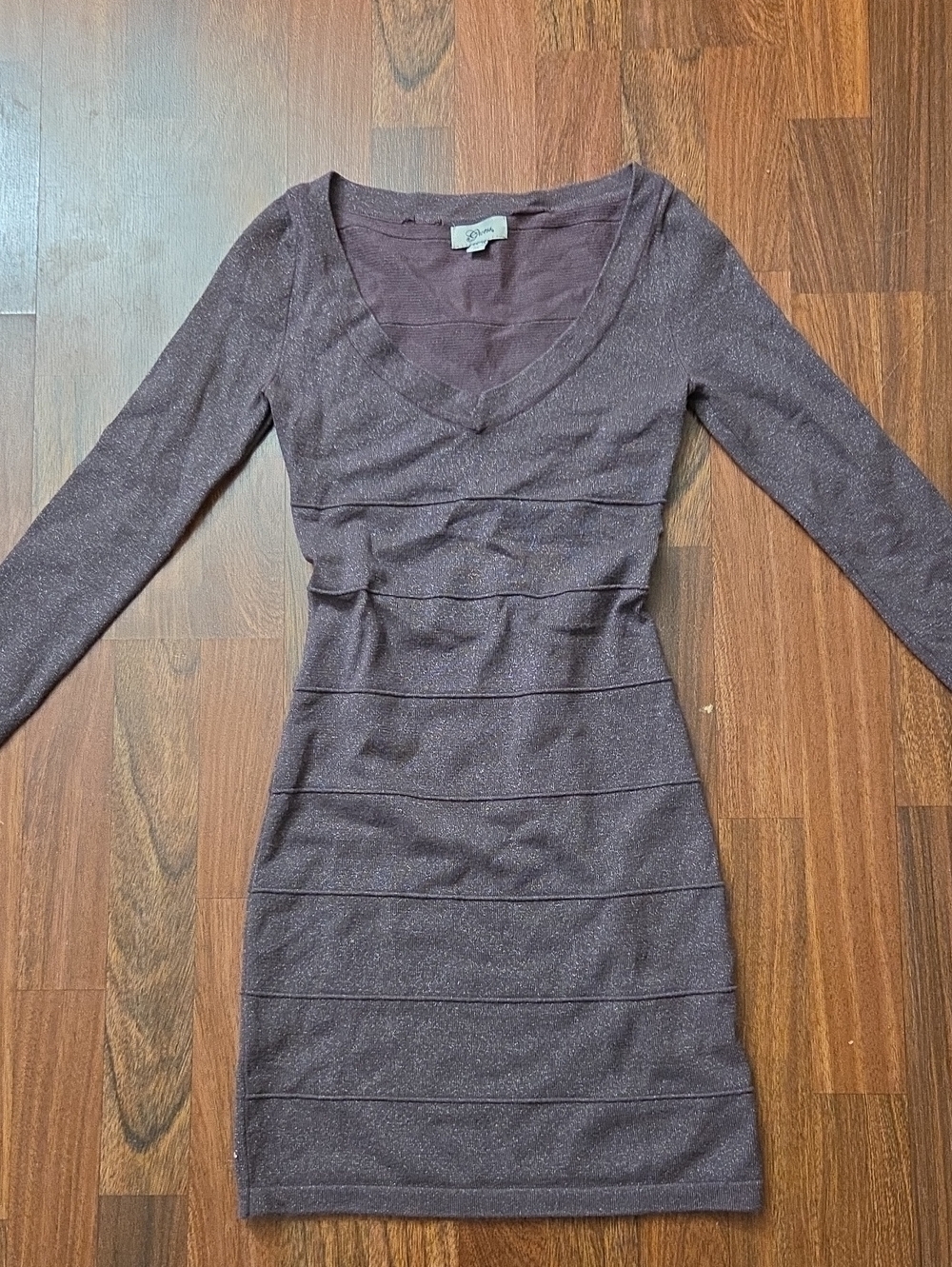 Guess Metallic Purple Mini Dress - Good Condition